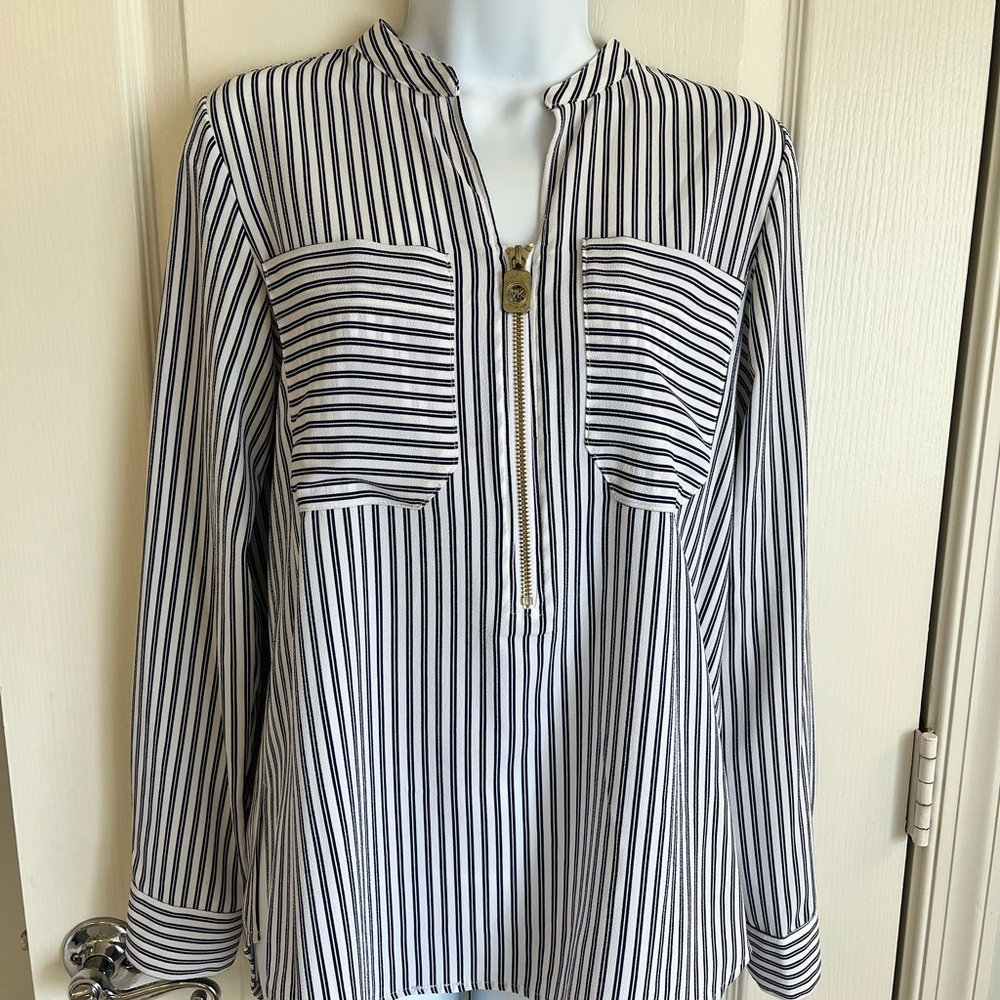 Michael Kors Striped Navy and White Women's Top